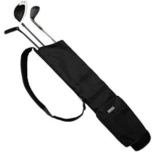 Murray Sporting Goods Golf Sunday Bag | Black Lightweight Travel Carry Sunday Golf Bag with Cushioned Shoulder Strap for Driving Range Practice Easy Transport - for Beginners, Youth, Adult or Seniors