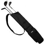 Murray Sporting Goods Golf Sunday Bag | Black Lightweight Travel Carry Sunday Golf Bag with Cushioned Shoulder Strap for Driving Range Practice Easy Transport - for Beginners, Youth, Adult or Seniors