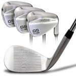 GoSports Illegal Max Spin Golf Wedge Set - Men's Right Handed Sand, Lob, Gap Wedge