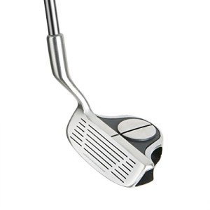 Intech EZ Roll Black/Satin Left Handed Chipper Golf Club for Men, Short Distance Approach Chipping Club