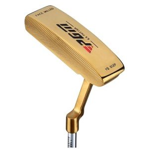 PGM Men's Left-Handed Putter - 950 Steel Shaft, Stainless Steel Head - Easy Flop Shots (Gold)