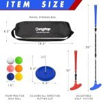 KINGTOP Adjustable Golf Putters for Men and Women, Right and Left Handed Golf Putter Club for Kids | Teens | Adults, Putting Training Combo Pack with Putting Cup and Practice Foam Balls, 2-Pack