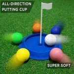 KINGTOP Adjustable Golf Putters for Men and Women, Right and Left Handed Golf Putter Club for Kids | Teens | Adults, Putting Training Combo Pack with Putting Cup and Practice Foam Balls, 2-Pack
