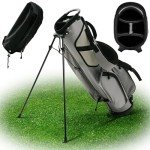 Ultra-Lite Golf Stand Bag - 3 Lbs, 4 Way Divider Portable Golf Club Carry Bag, Water-Repellent Golf Travel Case with Rain Hood, Golf Gifts for Men and Women