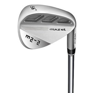 MAZEL M2-1/2 Series Forged Golf Wedge for Men Right Handed - Individual Golf Wedge 52 56 60 Degree,Milled Face for More Spin (M2-2,Silver 56 Degree)