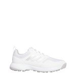 adidas Women's Tech Response Spikeless 3.0 Golf Shoes, Footwear White/Grey Two/Silver Metallic, 7.5