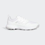 adidas Women's Tech Response Spikeless 3.0 Golf Shoes, Footwear White/Grey Two/Silver Metallic, 7.5