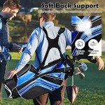Renatone Golf Stand Bag, Lightweight Organized Golf Bag w/ 6 Way Dividers, 7 Pockets & Padded Dual Straps, Easy to Carry Golf Club Bag for Men & Woman (Blue)