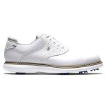 FootJoy Men's Traditions Golf Shoe, White/White, 10