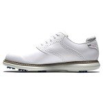 FootJoy Men's Traditions Golf Shoe, White/White, 10