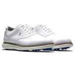 FootJoy Men's Traditions Golf Shoe, White/White, 10