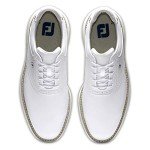FootJoy Men's Traditions Golf Shoe, White/White, 10