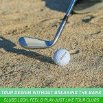 GoSports Tour Pro Golf Wedge Set - Includes 52 Degree Gap Wedge, 56 Degree Sand Wedge and 60 Lob Wedge Degree in Satin or Black Finish (Right Handed)