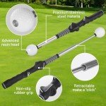 FODESAN Retractable Golf Swing Training Aid: Portable Correct Grip Trainer with Click Feedback Sound – Ideal for Right-Handed Players, Indoor & Outdoor Use, Perfect for Beginners & Enthusiasts