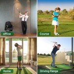FODESAN Retractable Golf Swing Training Aid: Portable Correct Grip Trainer with Click Feedback Sound – Ideal for Right-Handed Players, Indoor & Outdoor Use, Perfect for Beginners & Enthusiasts