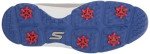 Skechers Men's Torque Waterproof Golf Shoe, Gray/Blue Sole, 10.5 Wide