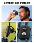 Range Finder Golf Rangefinder with Slope - 1200 Yards Laser Range Finder with Flag Lock, Vibration, 7X Magnification, Rechargeable with Magnetic Mount – Ideal Golf Accessories for Golfers & Hunting