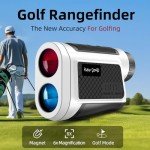 Golf Rangefinder with Magnetic - 1000 Yards Laser Range Finder with Slope Compensation & USB-C Rechargeable Battery for Golf