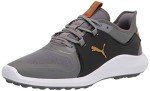 Puma Golf Men's Ignite Fasten8 Golf Shoe, Quiet Shade/Gold/Puma Black, 8