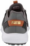 Puma Golf Men's Ignite Fasten8 Golf Shoe, Quiet Shade/Gold/Puma Black, 8