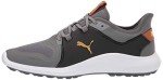 Puma Golf Men's Ignite Fasten8 Golf Shoe, Quiet Shade/Gold/Puma Black, 8