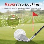 AquilaPro Mini4 Golf Rangefinder with Slope, Newly Upgraded Magnet, 1,000 Yards Range Finder Golf, 0.5 Yard Accuracy, 7X Magnification, Flag Lock Vibration, Rechargeable Golf Laser Rangefinder