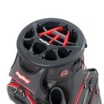 Bag Boy Revolver XP Golf Cart Bag, 14 Way 360⁰ Rotating Top with Full Length Individual Dividers, External Putter Tube, 9 Pockets, Black/Charcoal/Royal