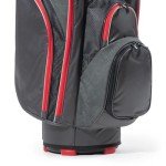 Bag Boy Revolver XP Golf Cart Bag, 14 Way 360⁰ Rotating Top with Full Length Individual Dividers, External Putter Tube, 9 Pockets, Black/Charcoal/Royal