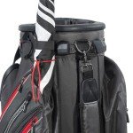 Bag Boy Revolver XP Golf Cart Bag, 14 Way 360⁰ Rotating Top with Full Length Individual Dividers, External Putter Tube, 9 Pockets, Black/Charcoal/Royal