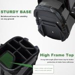 UNIHIMAL Golf Stand Bag with 8 Way Top Dividers, Golf Bags for Men Women, Lightweight Club Bags with Multiple Pockets, Dual Straps (Black Gray)
