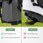 UNIHIMAL Golf Stand Bag with 8 Way Top Dividers, Golf Bags for Men Women, Lightweight Club Bags with Multiple Pockets, Dual Straps (Black Gray)