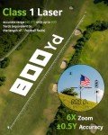 Acer Golf Rangefinder with Slope - 800Yards Range Finder for Hunting, 6X Magnification with Flag Pole Locking Vibration, Rechargeable Battery with Magnet Stripe Golf Accessories for Men, Gifts