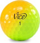 VICE Golf Limited Edition Pro Plus Golf Balls (Shade Yellow Orange)