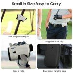 1200 Yards Laser Range Finder Golf, Golf Rangefinder with Slope and Magnet Strip,7X Magnification,Flag Pole Locking Vibration,1000mAh Rechargeable Battery,IP54 Waterproof,Magnetic Belt Clip Attached