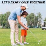 Syhood 6 Pack Golf Putter for Right Handed/Left Handed Golfers, Mini Dual Purpose Golf Putter Detachable Set with 6 Balls, for Men Women Indoor and Outdoor Use, 34 Inch