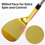 VIXYN 69 Degree Wedge for Golf - Lob Wedge with Milled Face for More Spin - Golf Clubs Sand Wedge for Golfers (Rainbow 69)