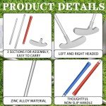 Syhood 6 Pack Golf Putter for Right Handed/Left Handed Golfers, Mini Dual Purpose Golf Putter Detachable Set with 6 Balls, for Men Women Indoor and Outdoor Use, 34 Inch