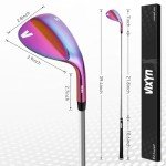 VIXYN 69 Degree Wedge for Golf - Lob Wedge with Milled Face for More Spin - Golf Clubs Sand Wedge for Golfers (Rainbow 69)