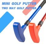 Shu-Ran Mini Golf Clubs, 2 Pack Mini Golf Putter and Balls for Men and Women with 2 Golf Training Aid and 6 Foam Golf Balls, Adjustable Length Golf Putter Set Suitable for Child, Teenagers and Adults