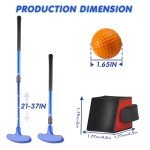 Shu-Ran Mini Golf Clubs, 2 Pack Mini Golf Putter and Balls for Men and Women with 2 Golf Training Aid and 6 Foam Golf Balls, Adjustable Length Golf Putter Set Suitable for Child, Teenagers and Adults
