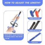 Shu-Ran Mini Golf Clubs, 2 Pack Mini Golf Putter and Balls for Men and Women with 2 Golf Training Aid and 6 Foam Golf Balls, Adjustable Length Golf Putter Set Suitable for Child, Teenagers and Adults