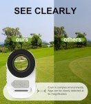 Flagfront Range Finder Golf, 1100 Yards Laser Rangefinder, 6X Magnification with Flag Pole Lock Vibration for Golfing, Must Have Golf Accessories