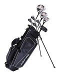 Aspire XD1 Teen Golf Club Set for Ages 13-16 (5'1"-5'6") - Left/Right-Handed Complete Youth Golf Club Set with Driver, Hybrid, 7-PW Irons, Putter, Stand Bag & 3 Headcovers (Right Hand)