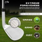 ASE Premium Forged Golf Wedge 3 Piece Set - Full Face Grooves + Milled Face Golf Wedges for Men 52 56 60 Degree Set Corded Grip for Increase Control and Comfort