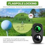 APTGRF Golf Rangefinder with Slope and Pin Flagpole Lock Vibration, 700 Yards Laser Range Finder, External Slope Switch, Golf Tournament Legal, Rechargeable Battery, Magnetic Stripe, 6X Magnification