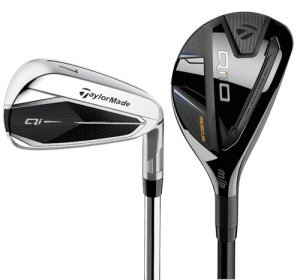 TaylorMade Golf Qi Combo Iron Set 3/4 Rescue 5-P Steel Shaft Regular Left Handed