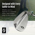 69 Golf Wedge for Mens | Length 35" Stepped Steel Shaft (54/60/69 Set) (Right)