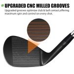MAZEL Forged Golf Wedges for Men - Individual 48 52 54 56 58 60 Degree Wedge Left/Right Hand Gap Wedge,Sand Wedge,Lob Wedge,Milled Face for More Spin