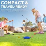 KINGTOP Adjustable Golf Putters for Men and Women, Two-Way Golf Putter Club for Kids | Teens | Adults, Putting Training Combo Pack with Putting Cup and Practice Foam Balls, 2-Pack