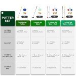 KINGTOP Adjustable Golf Putters for Men and Women, Two-Way Golf Putter Club for Kids | Teens | Adults, Putting Training Combo Pack with Putting Cup and Practice Foam Balls, 2-Pack